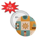 Nautical Elements Collection 1.75  Buttons (10 pack)