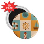 Nautical Elements Collection 2.25  Magnets (10 pack) 