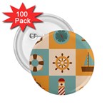 Nautical Elements Collection 2.25  Buttons (100 pack) 