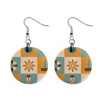 Nautical Elements Collection Mini Button Earrings