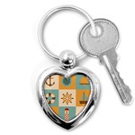 Nautical Elements Collection Key Chain (Heart)