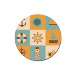 Nautical Elements Collection Magnet 3  (Round)
