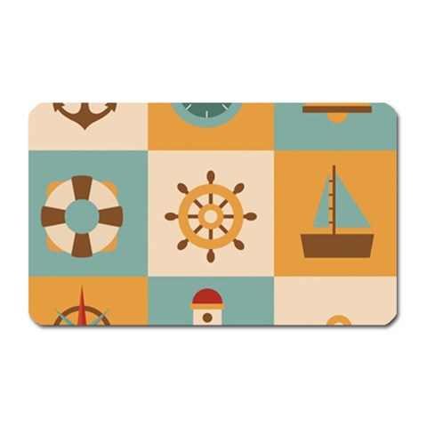 Nautical Elements Collection Magnet (Rectangular) from ArtsNow.com Front