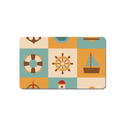 Nautical Elements Collection Magnet (Name Card) from ArtsNow.com Front