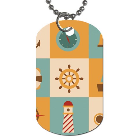 Nautical Elements Collection Dog Tag (One Side) from ArtsNow.com Front