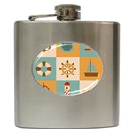 Nautical Elements Collection Hip Flask (6 oz)