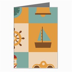 Nautical Elements Collection Greeting Card from ArtsNow.com Left