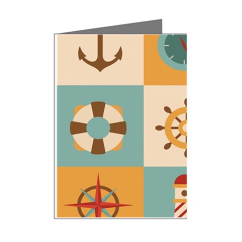 Nautical Elements Collection Mini Greeting Cards (Pkg of 8) from ArtsNow.com Right