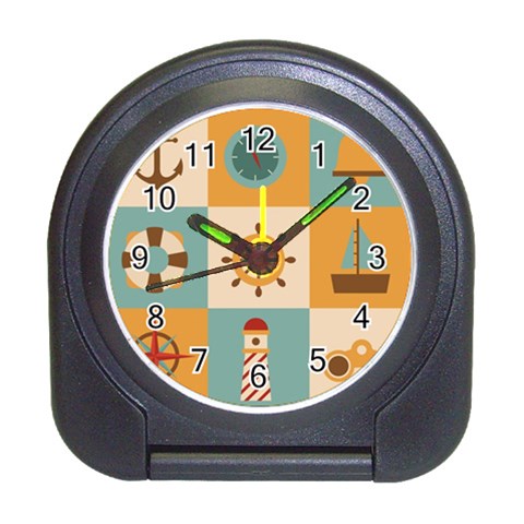 Nautical Elements Collection Travel Alarm Clock from ArtsNow.com Front
