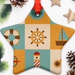 Nautical Elements Collection Star Ornament (Two Sides)