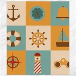 Nautical Elements Collection Canvas 8  x 10 