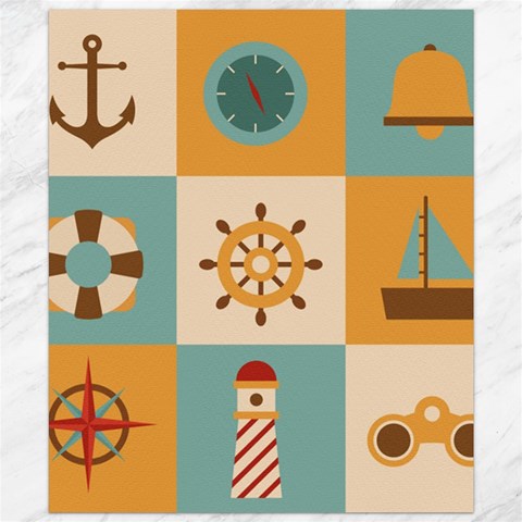 Nautical Elements Collection Canvas 20  x 24  from ArtsNow.com 19.57 x23.15  Canvas - 1