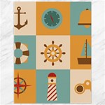 Nautical Elements Collection Canvas 36  x 48 