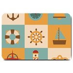 Nautical Elements Collection Large Doormat