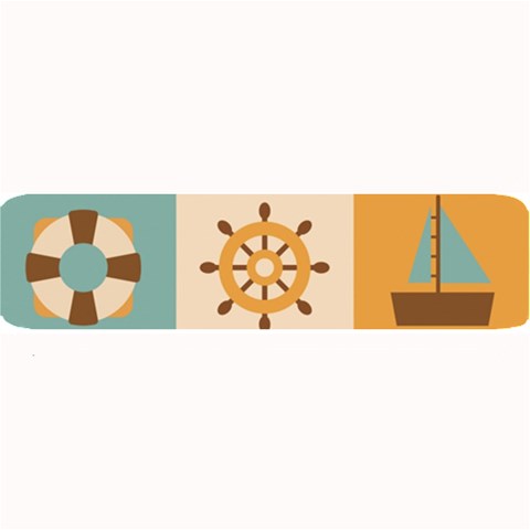 Nautical Elements Collection Large Bar Mat from ArtsNow.com 32 x8.5  Bar Mat