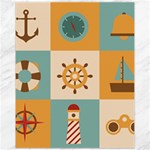 Nautical Elements Collection Canvas 11  x 14 