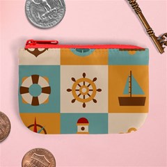 Nautical Elements Collection Mini Coin Purse from ArtsNow.com Front