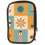 Nautical Elements Collection Compact Camera Leather Case