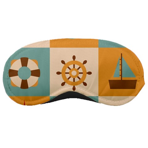 Nautical Elements Collection Sleep Mask from ArtsNow.com Front