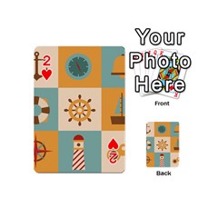 Nautical Elements Collection Playing Cards 54 Designs (Mini) from ArtsNow.com Front - Heart2