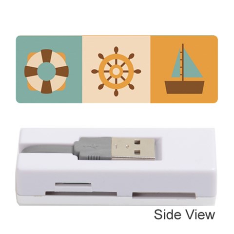 Nautical Elements Collection Memory Card Reader (Stick) from ArtsNow.com Front