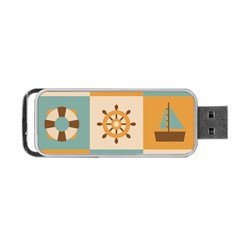 Nautical Elements Collection Portable USB Flash (Two Sides) from ArtsNow.com Back