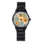 Nautical Elements Collection Stainless Steel Round Watch