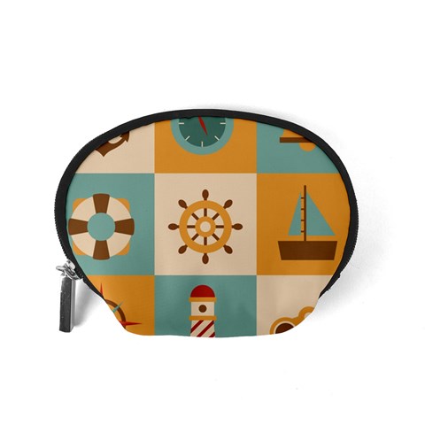 Nautical Elements Collection Accessory Pouch (Small) from ArtsNow.com Back
