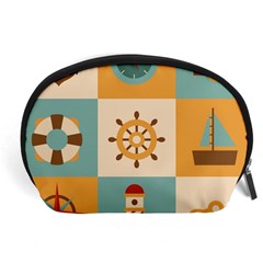 Nautical Elements Collection Accessory Pouch (Large) from ArtsNow.com Front