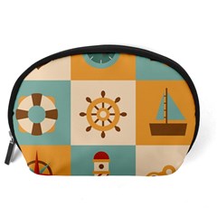 Nautical Elements Collection Accessory Pouch (Large) from ArtsNow.com Back