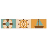 Nautical Elements Collection Small Premium Plush Fleece Scarf