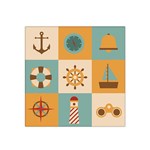 Nautical Elements Collection Satin Bandana Scarf 22  x 22 