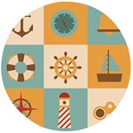 Nautical Elements Collection Wooden Bottle Opener (Round)