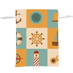 Nautical Elements Collection Lightweight Drawstring Pouch (XL)