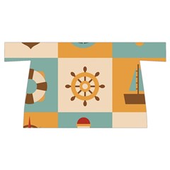 Nautical Elements Collection Wristlet Pouch Bag (Small) from ArtsNow.com Back