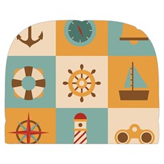Nautical Elements Collection Make Up Case (Large) from ArtsNow.com Front