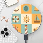 Nautical Elements Collection Wireless Fast Charger(White)