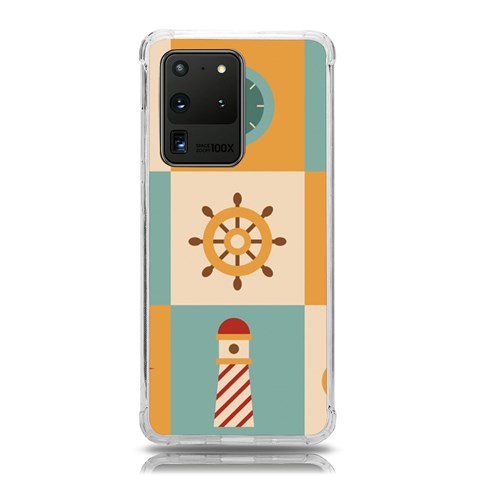 Nautical Elements Collection Samsung Galaxy S20 Ultra 6.9 Inch TPU UV Case from ArtsNow.com Front