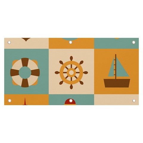 Nautical Elements Collection Banner and Sign 6  x 3  from ArtsNow.com Front