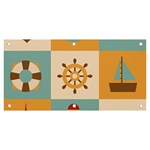 Nautical Elements Collection Banner and Sign 6  x 3 