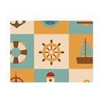 Nautical Elements Collection Premium Plush Fleece Blanket (Mini)