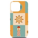 Nautical Elements Collection iPhone 14 Pro Max Black UV Print Case