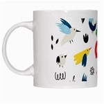 Vector Set Isolates With Cute Birds Scandinavian Style White Mug