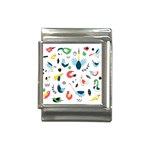Vector Set Isolates With Cute Birds Scandinavian Style Italian Charm (13mm)
