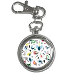 Vector Set Isolates With Cute Birds Scandinavian Style Key Chain Watches