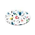 Vector Set Isolates With Cute Birds Scandinavian Style Sticker Oval (10 pack)