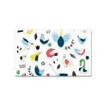 Vector Set Isolates With Cute Birds Scandinavian Style Sticker Rectangular (100 pack)