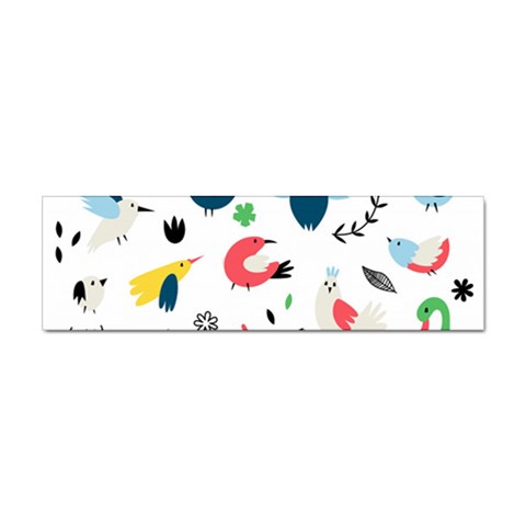 Vector Set Isolates With Cute Birds Scandinavian Style Sticker Bumper (100 pack) from ArtsNow.com Front