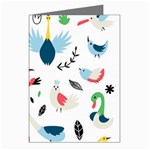 Vector Set Isolates With Cute Birds Scandinavian Style Greeting Cards (Pkg of 8)