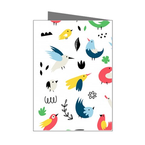 Vector Set Isolates With Cute Birds Scandinavian Style Mini Greeting Card from ArtsNow.com Right